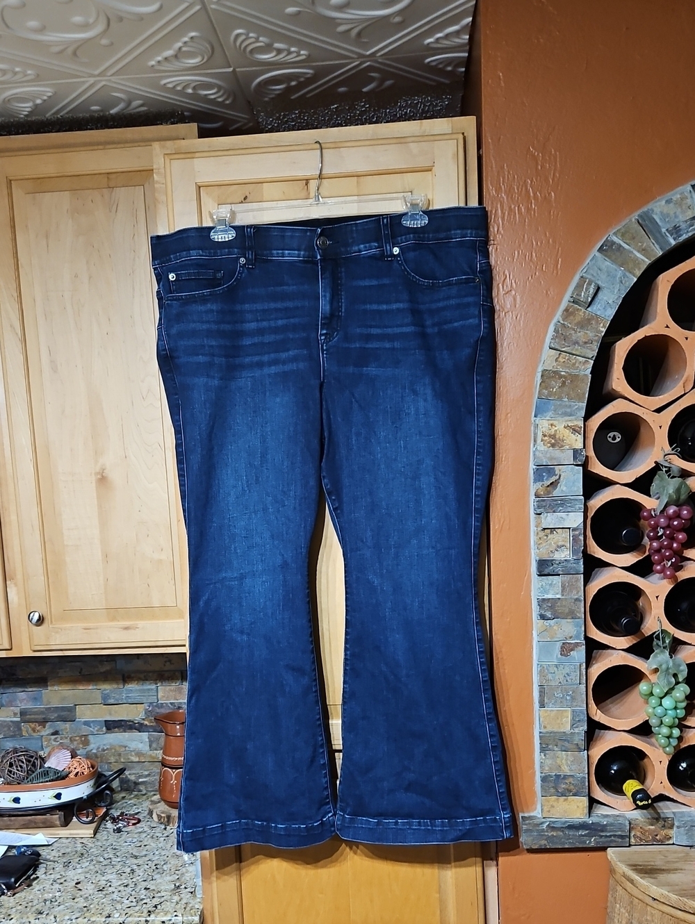 Torrid Bombshell Flare Jeans Super Soft High Rise Distressed Blue